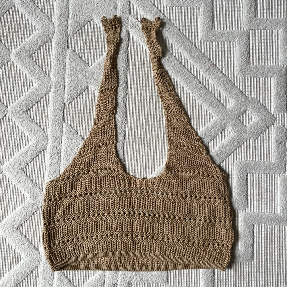 Crochet halter crop top